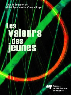 cover image of Les valeurs des jeunes